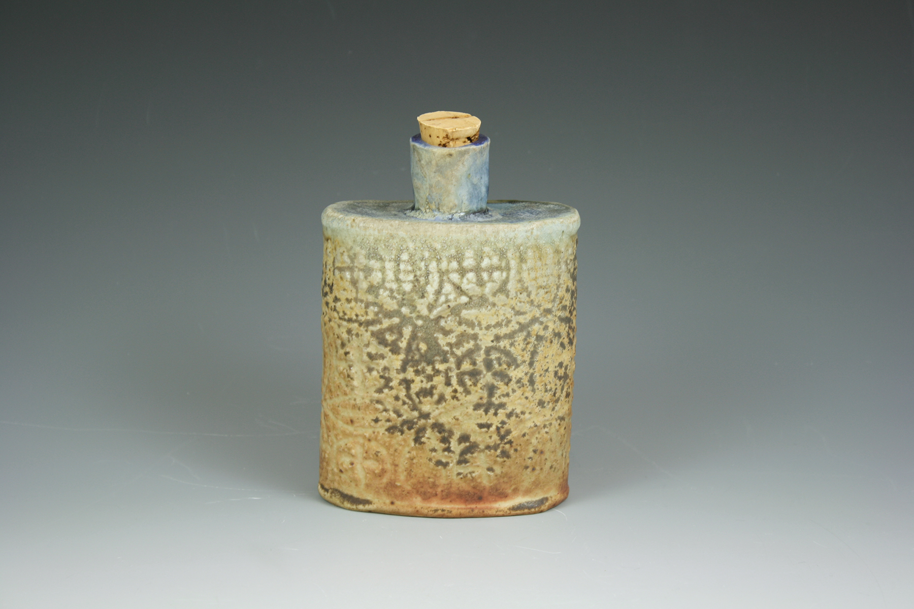 N. Pittman Wood fired flask